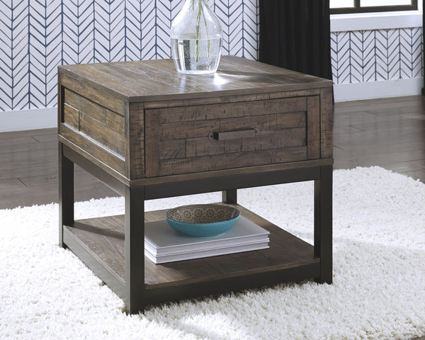  this end table is the perfect accent for your rustic retreat.<br><br><b>Additional Dimensions