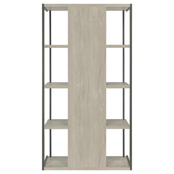 Loomis - 4-Shelf Bookshelf - Whitewashed Gray