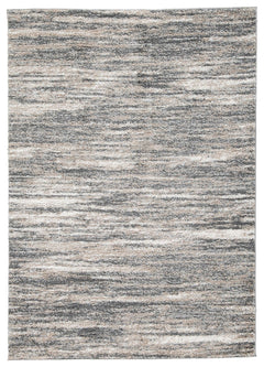 Indulge in retro revival with this sumptuous shag rug. Its plush pile is loaded with feel-good texture. With a striped design in ivory, beige and shades of gray, the rug-'s harmonious hues make it a tasteful choice for so many spaces.<br/><br/><b>Product 