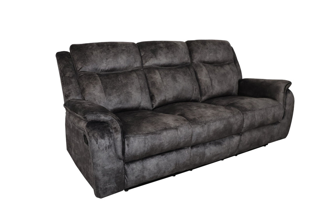 The Park City Dual Recliner Sofa in Gray offers the perfect combination of durability, comfort, and style for your living space. Constructed with a premium hardwood and plywood frame, this sofa is built to provide long-lasting stability and comfort. The p