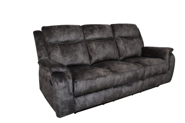 The Park City Dual Recliner Sofa in Gray offers the perfect combination of durability, comfort, and style for your living space. Constructed with a premium hardwood and plywood frame, this sofa is built to provide long-lasting stability and comfort. The p