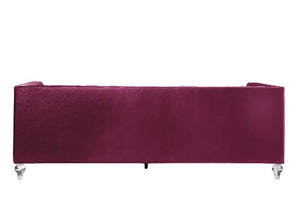 Heibero - Sofa - Burgundy Velvet - 31"