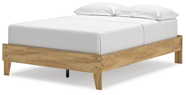 Bermacy - Light Brown - Full Platform Bed