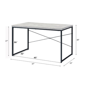 Jurgen - Desk - Antique White & Black