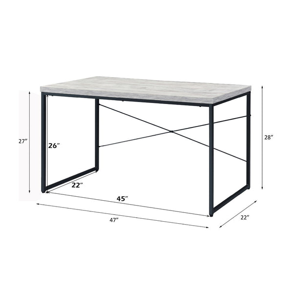Jurgen - Desk - Antique White & Black