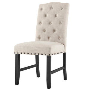 Daphne - 5 Piece Dining Set With Natural Chairs - Natural