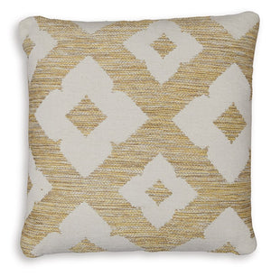 Add a splash of geo pattern to the pool party. This indoor/outdoor accent pillow is made from durable high-performance fabric that-'s designed for softness, strength and real life. When itâ€™s time for a refresh, simply unzip the cover, toss it into the w