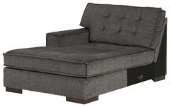 This left-arm facing corner chaise is made with polyester velvet upholstery. Pairs with other items in the series to make a sectional.<br><br><b>Additional Dimensions</b><br><ul><li>Arm height: 25-"</li><li>Leg height: 1-"</li><li>Minimum width of doorway