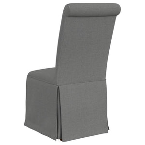 Shawna - Upholstered Skirted Dining Chair (Set of 2) - Gray