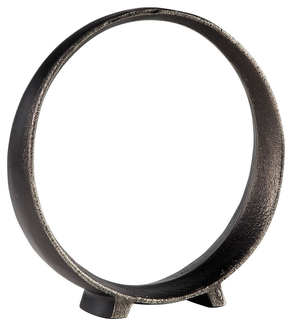 A modern take on classic geometric design, this sculpture rounds out your decor in sleek style. The black finish has an edgy appeal that remains versatile, suiting spaces from contemporary to casual.<br/><br/><b>Product Features</b><ul><li>Set of 2</li><l