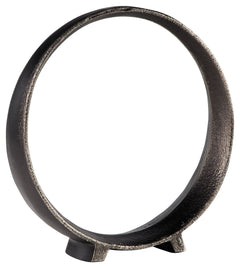 A modern take on classic geometric design, this sculpture rounds out your decor in sleek style. The black finish has an edgy appeal that remains versatile, suiting spaces from contemporary to casual.<br/><br/><b>Product Features</b><ul><li>Set of 2</li><l