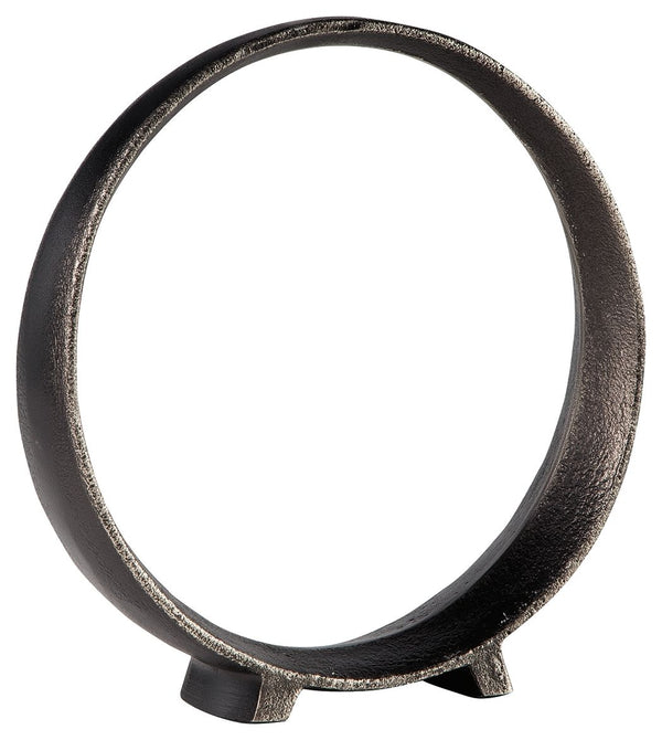 A modern take on classic geometric design, this sculpture rounds out your decor in sleek style. The black finish has an edgy appeal that remains versatile, suiting spaces from contemporary to casual.<br/><br/><b>Product Features</b><ul><li>Set of 2</li><l