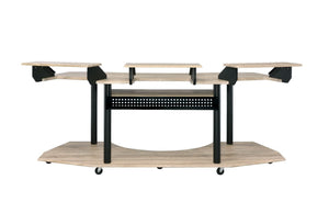  this Eleazar Music Recording Studio Desk provides excellent functionality and versatile organizing options. With an extensive desk top design