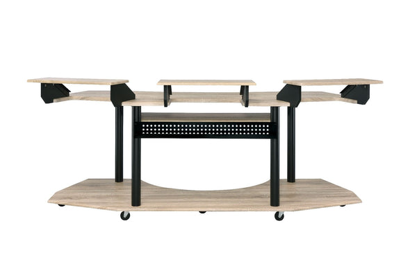  this Eleazar Music Recording Studio Desk provides excellent functionality and versatile organizing options. With an extensive desk top design