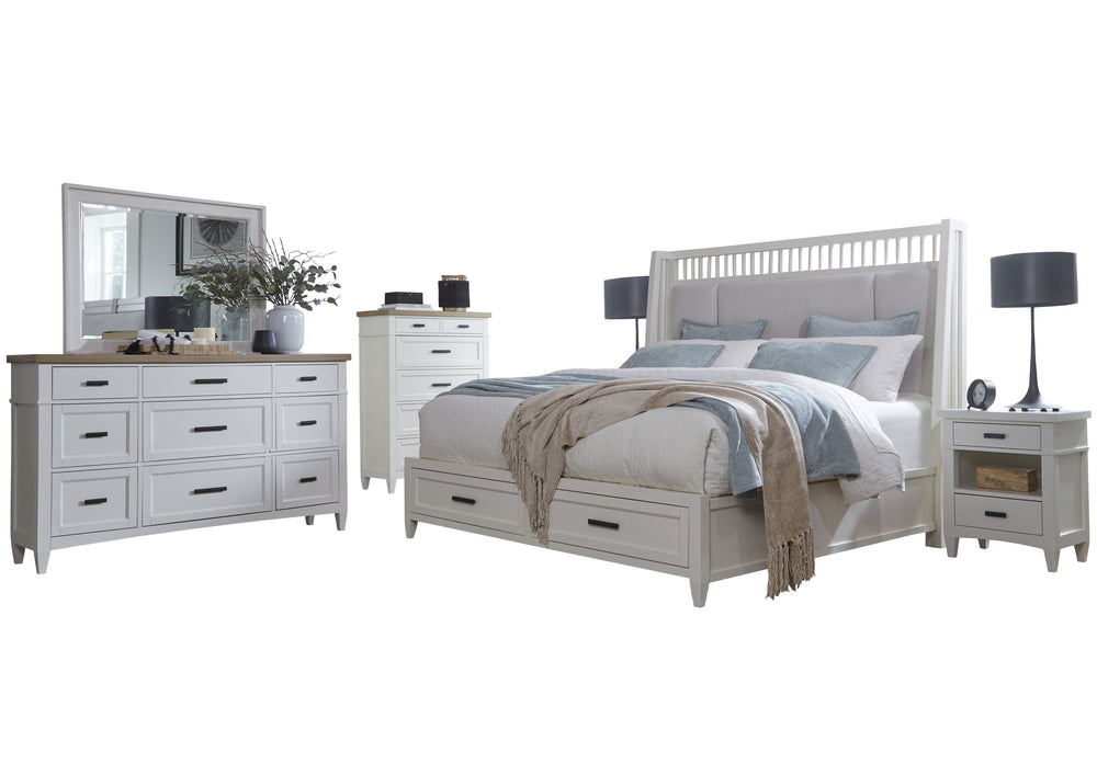 With a nod to early craftsman design and todayâ€™s popular farmhouse aesthetic, Americana Modern Bedroom is the essence of timeless authenticity. Adding easygoing beauty to bedrooms of any size, these fresh designs combine function and versatility with cl