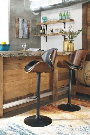 Bellatier - Brown - Tall UPH Swivel Barstool