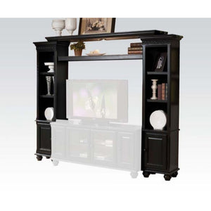 Entertainment Center, 2 Side Piers (Each 3 Open Compartments and 1 Wooden Door), Shelf Bridge with Light Function, Sold Separately: TV Stand