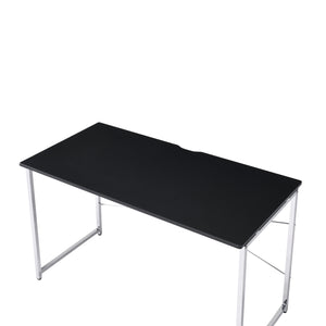 Tennos - Vanity Desk - Black & Chrome Finish