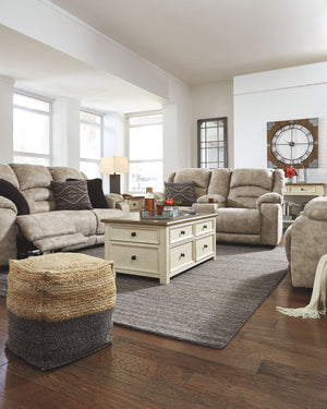 Sweed - Natural / Black - Pouf - Rectangular