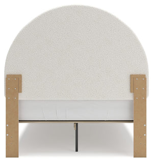 Wistenpine - Blush - Full Upholstered Panel Bed