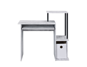 Lyphre - Desk - Antique White & Black Finish