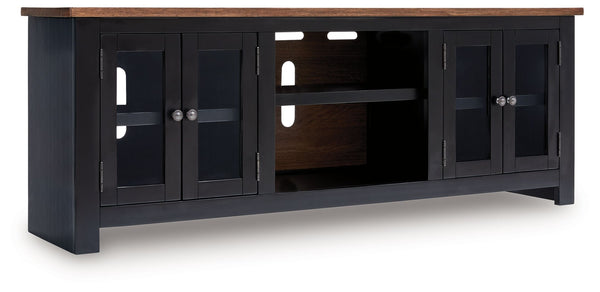  which pairs a warm satin black base with a contrasting butcher block veneer top. Glass door cabinets 