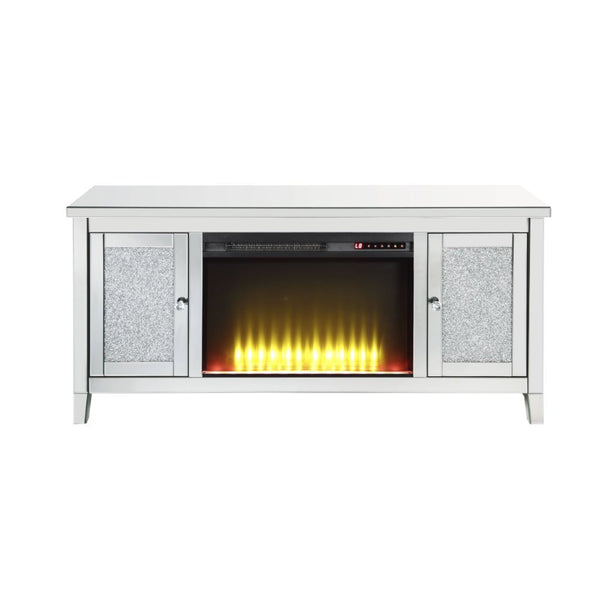Noralie - TV Stand - Mirrored & Faux Diamonds - 28"