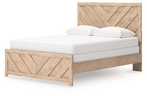 Sanginlane - Tan - Queen Panel Bed