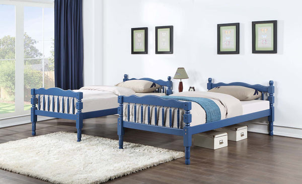 Homestead - Twin Over Twin Bunk Bed - Dark Blue Finish