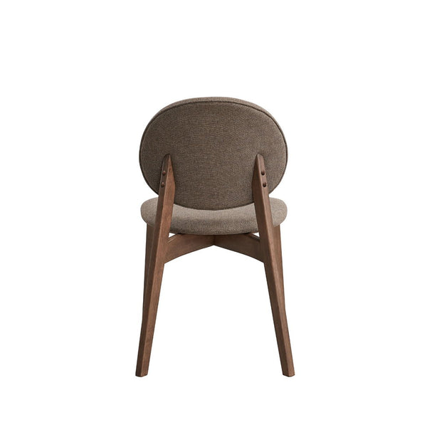 Hadasa - Side Chair (Set of 2) - Light Brown Fabric & Walnut Finish