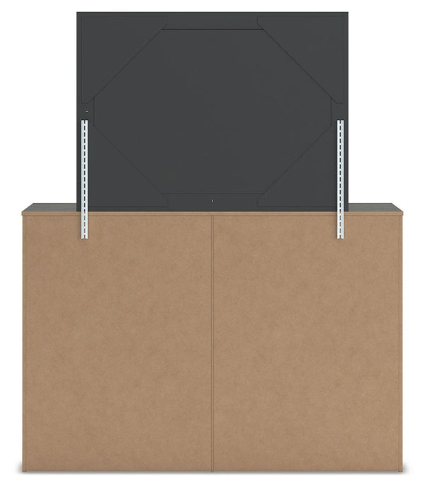 Fraluna - Charcoal - Dresser And Mirror