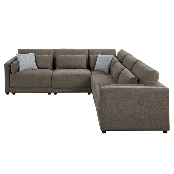 Rylie - Modular RF Chair With 2 Pillows - Dark Gray