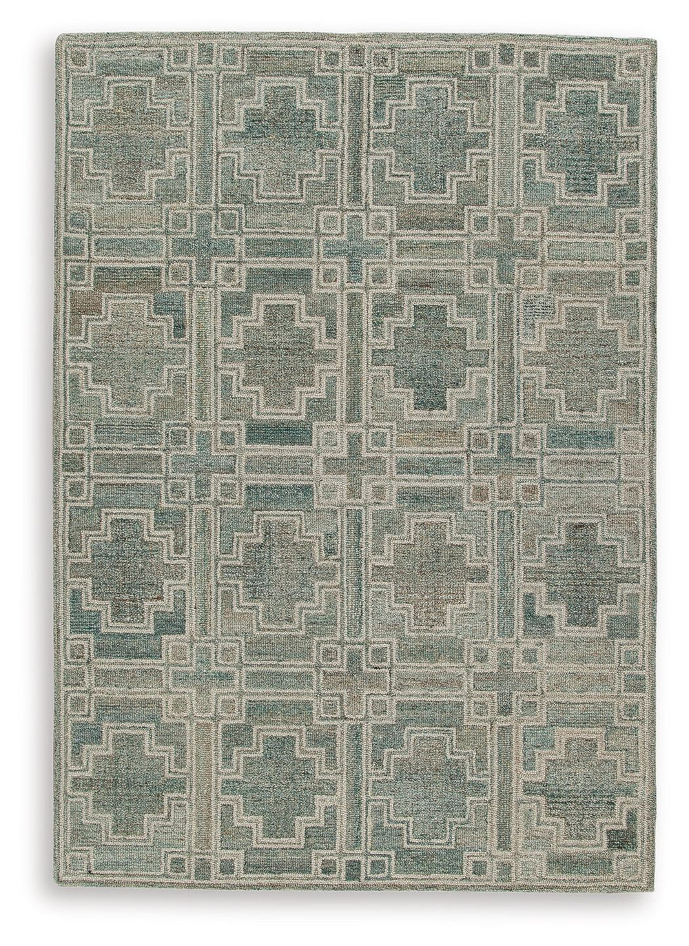 Tie your room together with the elegant character of this rug. Its timeless geometric design in muted tones provides a versatile foundation for interiors ranging from casual to modern. Youâ€™ll love the way the intricate design grounds your space without 