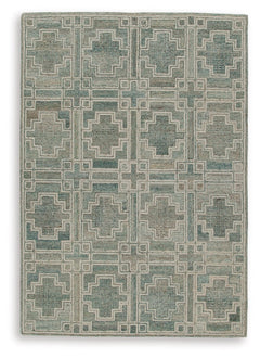 Tie your room together with the elegant character of this rug. Its timeless geometric design in muted tones provides a versatile foundation for interiors ranging from casual to modern. Youâ€™ll love the way the intricate design grounds your space without 