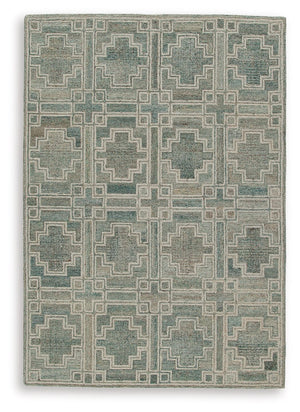 Tie your room together with the elegant character of this rug. Its timeless geometric design in muted tones provides a versatile foundation for interiors ranging from casual to modern. Youâ€™ll love the way the intricate design grounds your space without 
