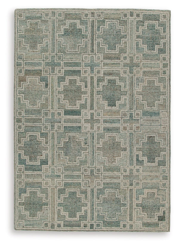 Tie your room together with the elegant character of this rug. Its timeless geometric design in muted tones provides a versatile foundation for interiors ranging from casual to modern. Youâ€™ll love the way the intricate design grounds your space without 