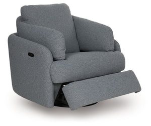 Alainmont Next-Gen Nuvella - Salt and Pepper - Swivel Power Recliner