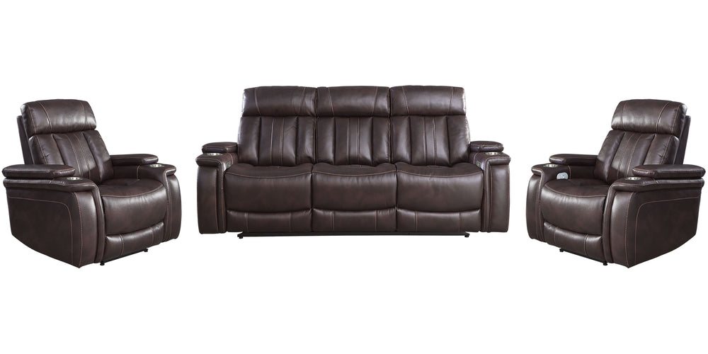 Comfort meets innovation in this inspired Power Reclining Collection. The perfect choice for creating a relaxing environment, this stylish collection features smooth motorized reclining motion and adjustable headrest at just the touch of a button.<br/><br