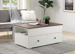 Raeden - Coffee Table - White - 46-"
