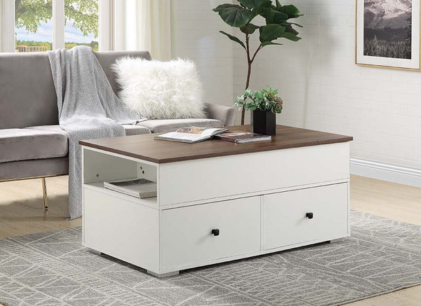 Raeden - Coffee Table - White - 46-"