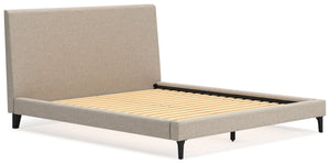 Cielden - Soft Gray - California King Upholstered Bed with Roll Slats
