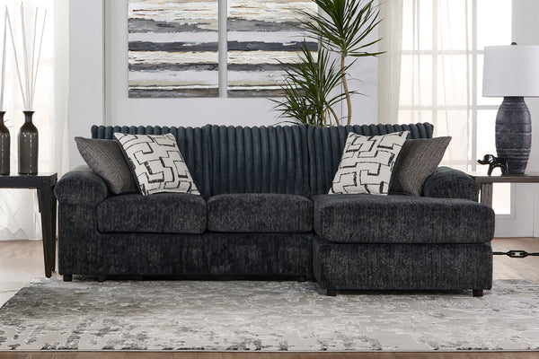 Remi - LAF Loveseat With 2 Accent Pillows - Light Gray