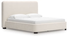 Casual, modern and inviting. Three words perfectly capture the essence of this California king upholstered bed. Soft and easy to maintain, the Next-Gen Nuvellaâ„¢ performance fabric gracing the cushioned wing bed infuses a laid-back yet contemporary look 