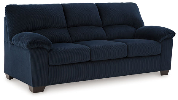 This sofa is a cozy interpretation of casual contemporary style. Its super-soft corduroy makes curling up with a book or your favorite show that much more comfortable. You-'re sure to appreciate its sincere styling and homey approach to relaxation.<br><br