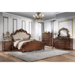 Latisha - Queen Bed - Antique Oak