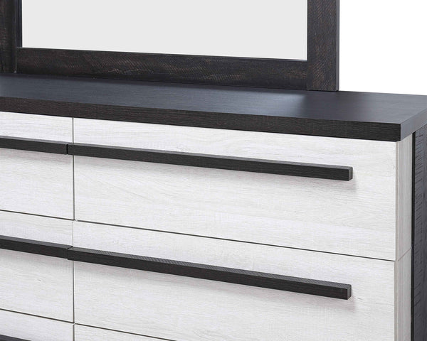 Remington - King 4 Piece Bedroom Set - Black / White