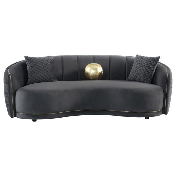  inviting ambiance in your living room. Its sloping 