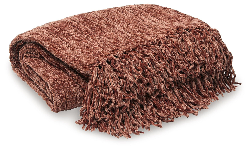 Cozy up in style with this woven throw. Tantalizing with casually cool knotted fringe and woven texture, you-'ll love how it looks draped around a sofa or favorite chair. Even better: how it feels draped around you.<br/><br/><b>Product Features</b><ul><li