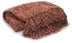 Cozy up in style with this woven throw. Tantalizing with casually cool knotted fringe and woven texture, you-'ll love how it looks draped around a sofa or favorite chair. Even better: how it feels draped around you.<br/><br/><b>Product Features</b><ul><li