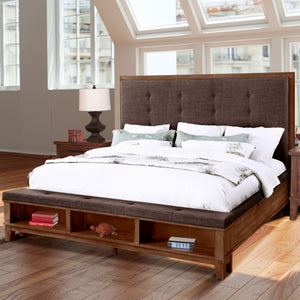 Cagney - 6/6 King Bed - Dark Brown